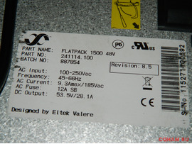 Блок питания 2 Flatpack 1500 18-60 Вольт 30 Ампер 1500 Вт 0692