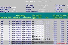 Программатор раций универсальный COM-порт MS-DOS