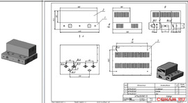 Корпус лампового УНЧ 400 х 300 х 71 мм