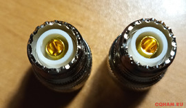 два переходника с N штекера на SO-239