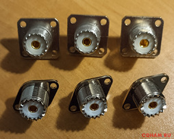 Разъёмы SO-239 на шасси