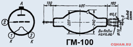 Лампа модуляторная ГМ-100